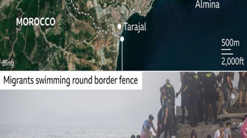স্পেনের সেউতায় ২৪ ঘণ্টায় ৬০ হাজার অভিবাসীর অনুপ্রবেশ
