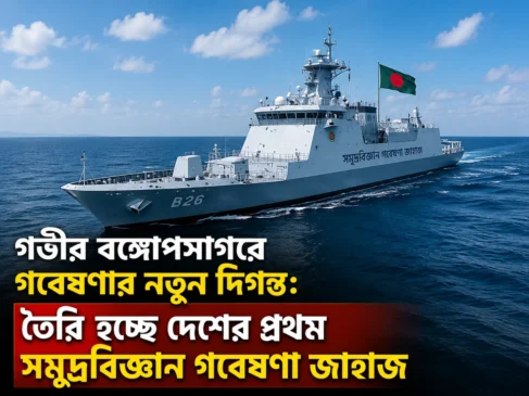 গভীর বঙ্গোপসাগরে গবেষণার নতুন দিগন্ত: তৈরি হচ্ছে দেশের প্রথম সমুদ্রবিজ্ঞান গবেষণা জাহাজ