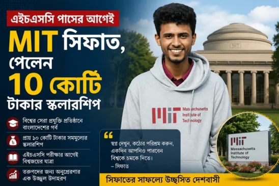 এইচএসসি পাসের আগেই MIT সিফাত, পেলেন ১০ কোটি টাকার স্কলারশিপ