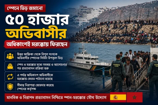 সিউতায় ভিড় জমানো ৫০ হাজার অভিবাসীর অধিকাংশই মরক্কোয় ফিরছেন, নিহতের সংখ্যা বেড়ে ৫৭