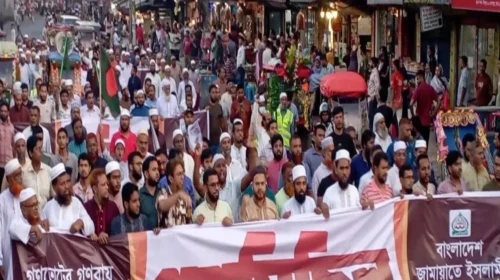 জুলাই সনদ বাস্তবায়নের দাবিতে টঙ্গীতে জামায়াতের গণমিছিল ও সমাবেশ