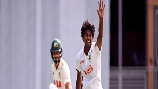 ডারউইনে হাসান মাহমুদের তোপ, প্রথম দিনেই ব্যাকফুটে অস্ট্রেলিয়া