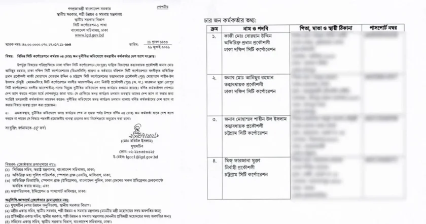 দুর্নীতির তদন্ত: ৪ প্রকৌশলীর দেশত্যাগে নিষেধাজ্ঞা জারি