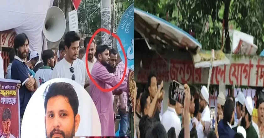 প্রেস ক্লাবে ওলামা অ্যালায়েন্সের মানববন্ধনে হামলা, কাঠগড়ায় স্বেচ্ছাসেবক দল নেতা