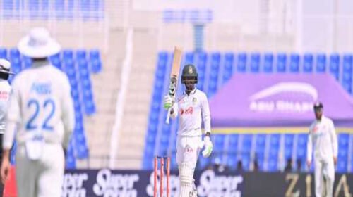আবুধাবি টেস্ট: সেঞ্চুরি ও তামিম ইকবালের রেকর্ড মিস করে ফিরলেন তানজিদ