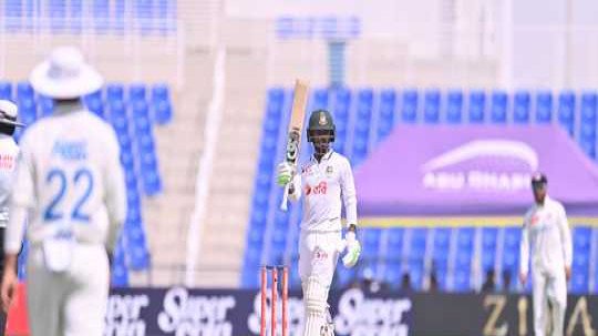 আবুধাবি টেস্ট: সেঞ্চুরি ও তামিম ইকবালের রেকর্ড মিস করে ফিরলেন তানজিদ