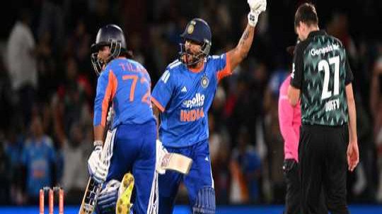 তিলক ভার্মার দুর্দান্ত ব্যাটিংয়ে নিউজিল্যান্ডের বিপক্ষে সিরিজ জয় ভারতের